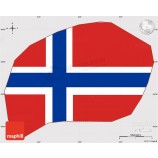 Flagge einfache Karte von Bouvetinsel mit hoher Qualität