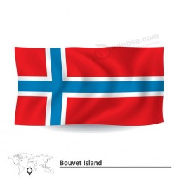fabriek direct aangepaste vlag van bouvet eiland