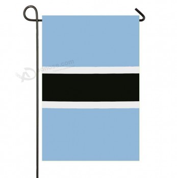 atacado personalizado de alta qualidade bandeira do botswana bandeira do jardim vertical dupla face