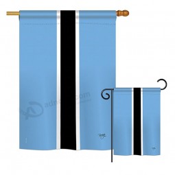 博茨瓦纳世界国籍印象国旗装饰垂直28“ x 40”双面标志套件