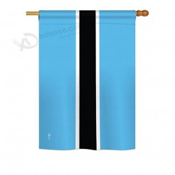 博茨瓦纳世界国籍印象国旗装饰垂直28“ x 40”双面房子标志