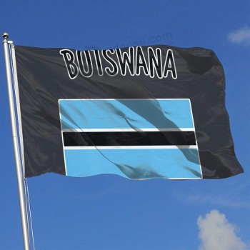 botswana vlag-1 super polyester vlag 3x5 voet banner met doorvoertules