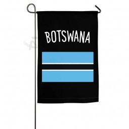 Botswana-Flaggengartenflaggen-einseitige glückliche Yard-Saisonflaggen für Rasen u. Yarddekor