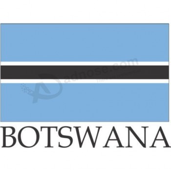 bandera de botswana de alta calidad personalizada al por mayor con precio barato