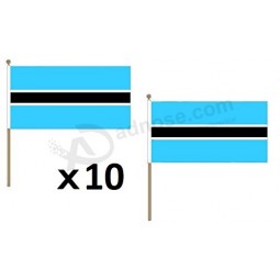 bandeira do botswana vara de madeira de 12 '' x 18 '' - bandeiras do botsuana 30 x 45 cm - banner 12x18 pol