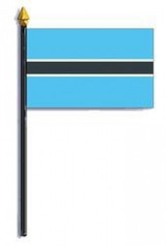 rayon bandiera botswana personalizzato di alta qualità all'ingrosso sul personale 4 pollici x 6 pollici.