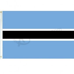 bandera de poliéster 3x5 botswana personalizada al por mayor