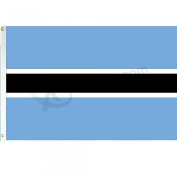 bandera de poliéster 3x5 botswana personalizada al por mayor