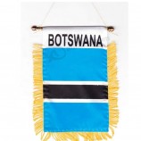 Großhandel benutzerdefinierte hochwertige Botswana National Car Mirror Flag