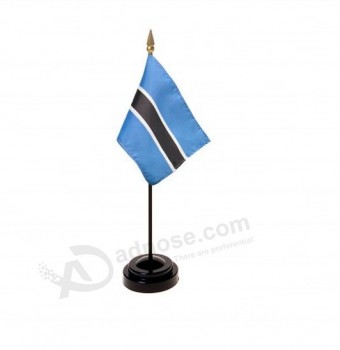 Großhandel benutzerdefinierte Botswana National Table Flag Botswana Schreibtisch Flagge