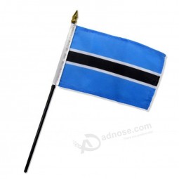 Großhandel benutzerdefinierte Botswana Nationalflagge Botswana Hand Flagge