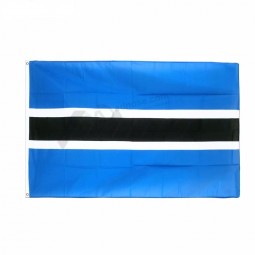 bandera nacional impresa barata al por mayor promocional del país de botswana