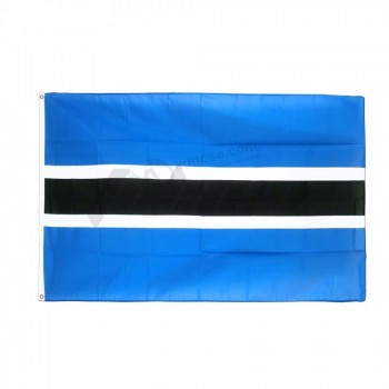 bandera nacional impresa barata al por mayor promocional del país de botswana