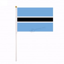 bandiera della mano del Botswana di prezzi di fabbrica su ordinazione all'ingrosso di natale per l'elezione