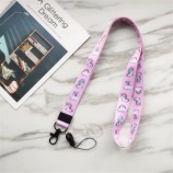 Art und Weiseeinhorn-Ansatzbügelknall-Karikaturabzugsleinen für Schlüssel Identifikation-Karte Gymnastik-Handybügel USB-Abzeichenhalter DIY hängen Seil