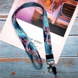 mobile phone strap New small fresh leaves lanyard neck strap For keys ID card For huawei USB badge holder DIY hang rope lariat