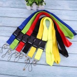mobile phone neck straps colorful blank plain Key lanyard badge ID holders