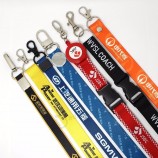 Fabrik benutzerdefinierte Sublimation gedruckt Hals Lanyard Badge Holder mit Logo benutzerdefinierte