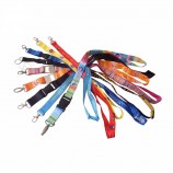 Keine MOQ benutzerdefinierte Logo Neupreis Druckförderung Lanyards Abzeichen Inhaber