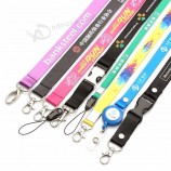 personalized heat transfer polyester custom lanyards badge holder