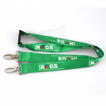 Lanyard Hersteller kostenlose Probe Werbeartikel billig individuell bedruckte Polyester Hals Lanyard Badge Holder mit Logo