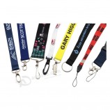 custom design Färbesublimationsdruck Karabiner Werkzeug Lanyard Badge Holder mit Kunststoffschnalle
