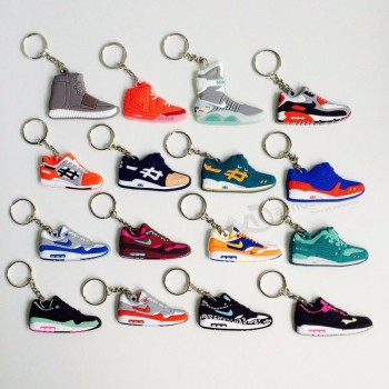 Mini Silikon Jordan Schuhe Max 1 personalisierte Schlüsselanhänger Sneaker Schlüsselanhänger Frau Männer Taschenanhänger Autozubehör Schlüsselanhänger