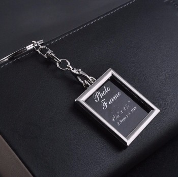 portachiavi personalizzati promozionali con portafoto in metallo con logo personalizzato