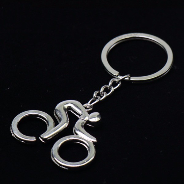 Silver plated 3D metal Alloy microphone Keychain for music Lovers