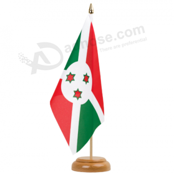 Custom polyester Burundi table meeting desk flag