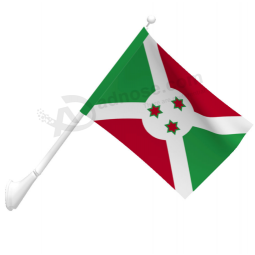 Вязаный полиэстер открытый настенный флаг Бурунди