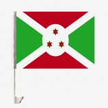 Farbdruck im Freien Burundi Autofenster Flagge