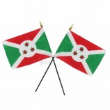 팬을위한 14 * 21cm 소형 부룬디 소형 깃발