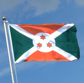 Außen hängen Burundi Flagge Polyester Material Land Burundi Flagge