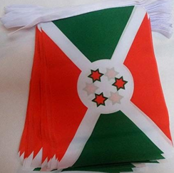 bandera decorativa de la bandera del empavesado del mini burundi del poliéster