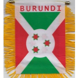 janela traseira do carro personalizado burundi bandeira pendurada