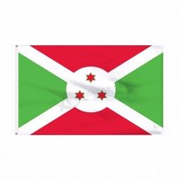 Sublimation Custom Printed Polyester Burundi National Flag