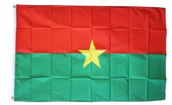 burkina faso - bandera mundial de poliéster de 3 'X 5'