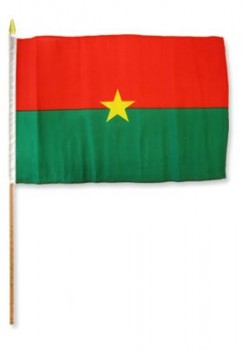 Una dozzina di bandiere stick burkina faso 12x18in.