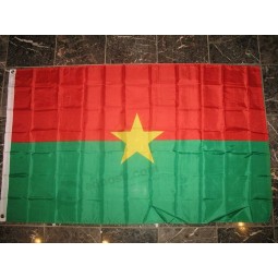 Wholesale custom high quality 3X5 Burkina Faso Flag 3'X5' House Banner