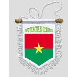 burkina faso - 5 x 6 pulgadas - bandera del banderín de la bandera del coche y de la pared