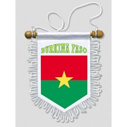 Burkina Faso - 5 x 6 inch - Car and wall Flag Pennant Banner