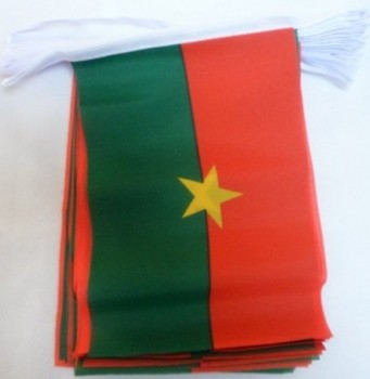 bandiera burkina faso 6 metri con stamina 20 bandiere 9 '' x 6 '' - bandiera con corde di burkinabé 15 x 21 cm