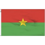 bandiere ufficiali “collezione bandiera mondo” Burkina Faso doppia faccia esterna coperta forte bandierina del poliestere, verde rosso, piedi 3x5