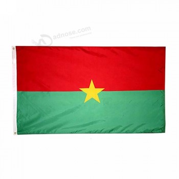 impressão por sublimação bandeira de burkina faso bandeira de 3x5ft