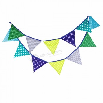 custom pvc paper fabric bunting flag for event