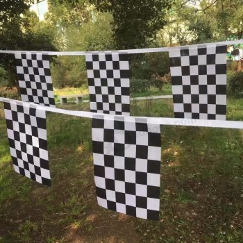 custom racing dancing bunting flag racing squares checkered string flag