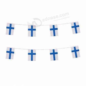 芬兰彩旗横幅字符串标志为酒吧