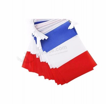 Franse vlag nationale land wimpel string bunting vlaggen banner Voor feestdecoraties, sportclubs