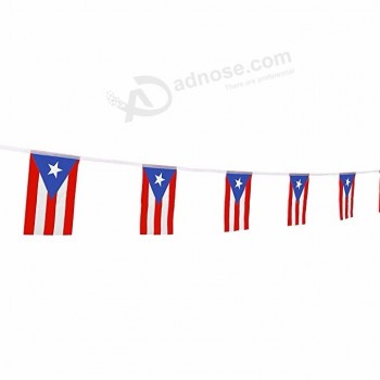 プエルトリコ文字列旗布旗